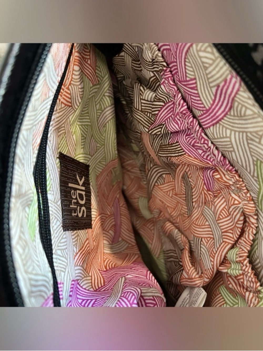 The Sak Black & Silver Patterned Chain Crossbody - Picture 2 of 5